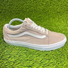 Vans Old Skool Scotchgard Mens Size 8.5 Beige White Casual Shoes Sneakers