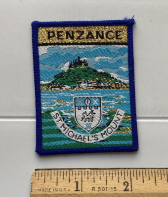 St. Michael's Mount Penzance Cornwall England UK Souvenir Woven Patch Badge