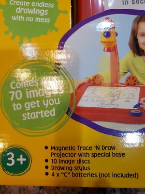 * VINTAGE 2005~ CRAYOLA MAGNETIC TRACE 'N DRAW IMAGE PROJECTOR SET NEW