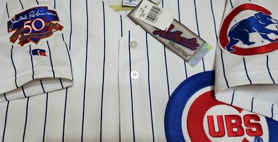 Authentic RUSSELL ATHLETIC 40 MEDIUM CHICAGO CUBS VINTAGE On Field