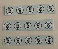 Imperial Fists Space Marine shoulder pads water transfer decal 40k 30k stamp