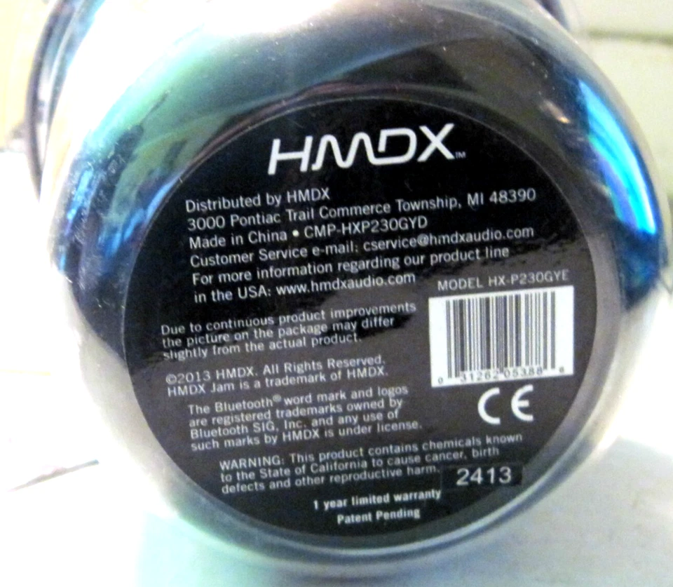 BLUETOOH WIRELESS SPEAKER, JAM HMDX CLASSIC, GREY. NEW WITH FAST SHIPPING - Image 4 of 4