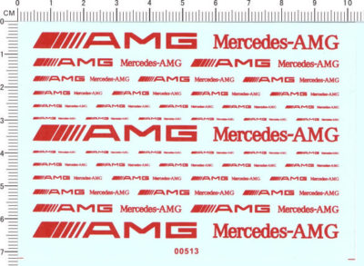 decals benchi for different scales(red) - 00513