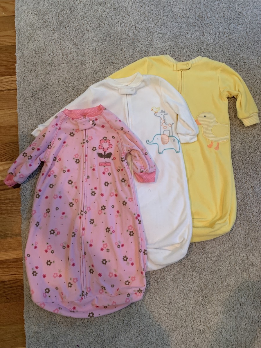 Nursery Bedding Carter's Baby Microfleece Sleep Bag Lot Of