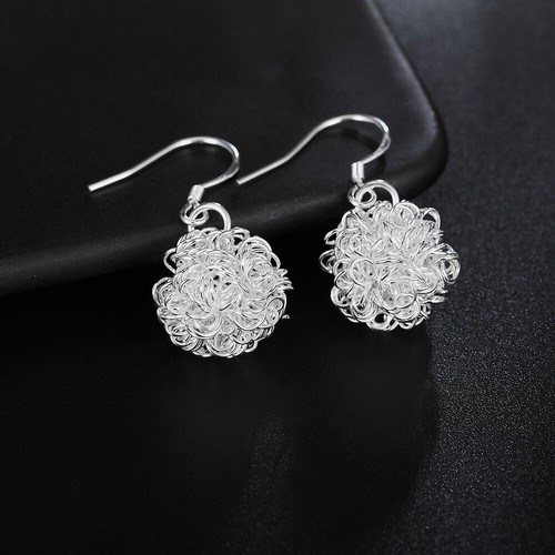 Elli Orecchini Donne In Argento 925 Sterling – Fiori Rotondi Taglio Xilion – Gioielli Antiossidanti - 2