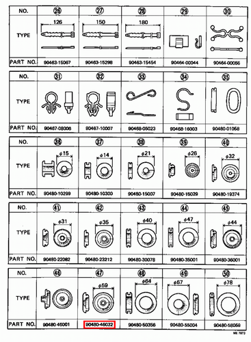 Genuine Toyota LandCruiser 45 40 Series FJ HJ Firewall Wiring Harness Grommet - Picture 4 of 5