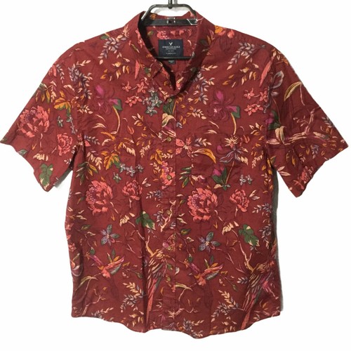 American Eagle Hawaiian Floral Shirt 