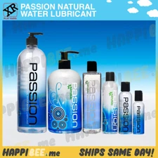 Passion NATURAL Water Based Lubricant🍯H2O Slippery REAL FEEL Glide Sex Lube Gel