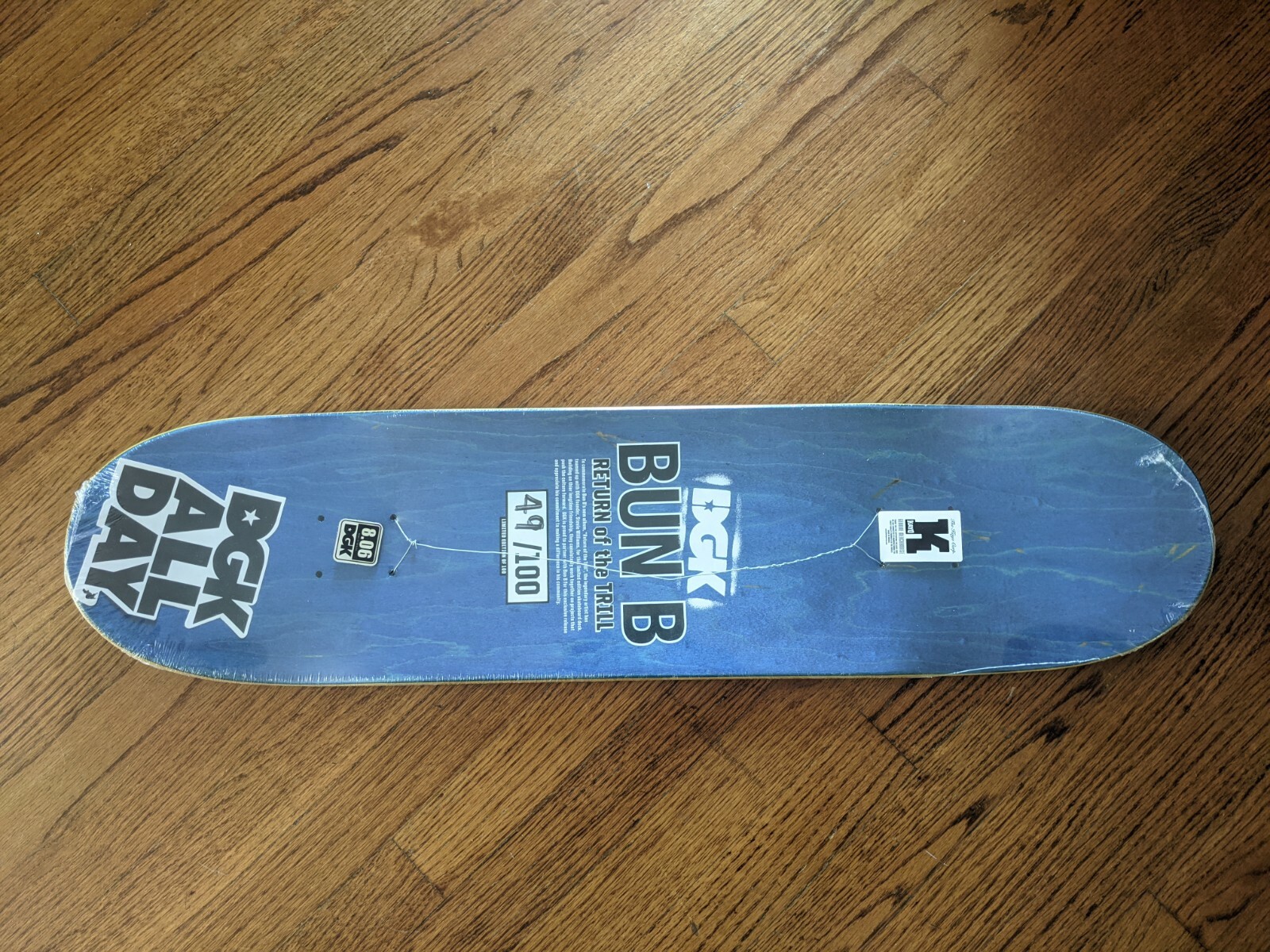 NOS 8.06" DGK x Bun B Collab deck. 49/100. *Rare* there's only a few for sale!