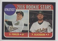 2018 Heritage Rookie Stars Black Border /50 Dustin Fowler Paul Blackburn 7i2