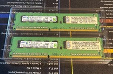 Lot of 2 Samsung 2GB DDR3 PC3-10600E 1333MHz ECC Unbuffered Server RAM 1Rx8 1.5V
