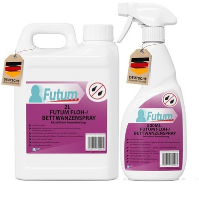 F UTUM BS 2L + 500ml Bettwanzen-Abwehr Spray Flohabwehr Wanzen-Mittel