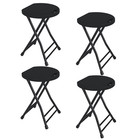 OROFULL 18"Folding Stool 4 Pack, 600lbs Capacity Bar Stool with Anti-Slip, Black — photo 9