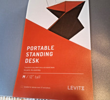 Levit8 Flat Folding Portable Standing Desk Sesame Medium Size 5'5" To 5'10"