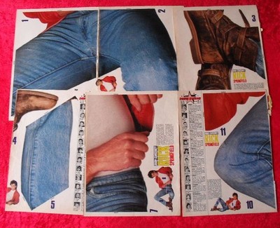 8 Teile vom BRAVO Starschnitt RICK SPRINGFIELD von 1985 - nicht komplett