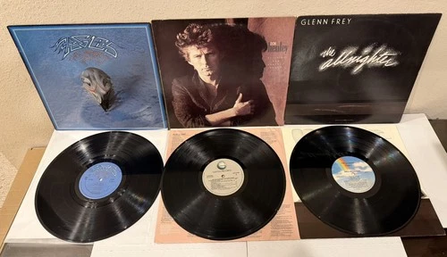 Lot of 3 Eagles,  Glenn Frey,  Don Henley Vinyl LP Albums Fully Play Tested