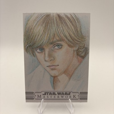 2026 Star Wars Masterwork Luke Skywalker Sketch Card Tomoko Taniguchi 1/1 Art