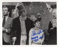 WILLY WONKA MOVIE - PARIS THEMMAN SIGNED PHOTO #2 In Person 90s Kid MIKE TEE VEE