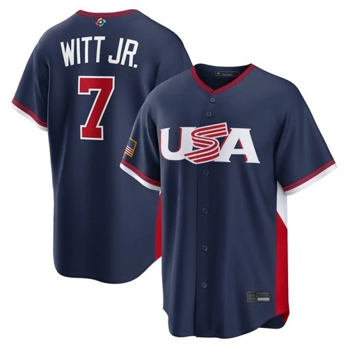 Men's USA Baseball Navy 2026 World Baseball Classic Printed Jersey
