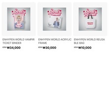 Pre-Order ENHYPEN WORLD OFFICIAL MERCH. Not Including Shipping Fee