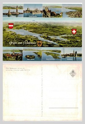 Alte Postkarte - Bodensee Bodensee Deutschland mehrere Ansichten Karte UNBESPIELT