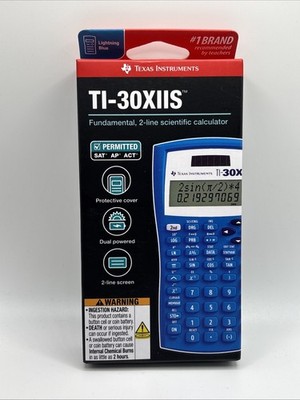 Texas Instruments 30XIIS Scientific Calculator Blue SAT & ACT Approved New
