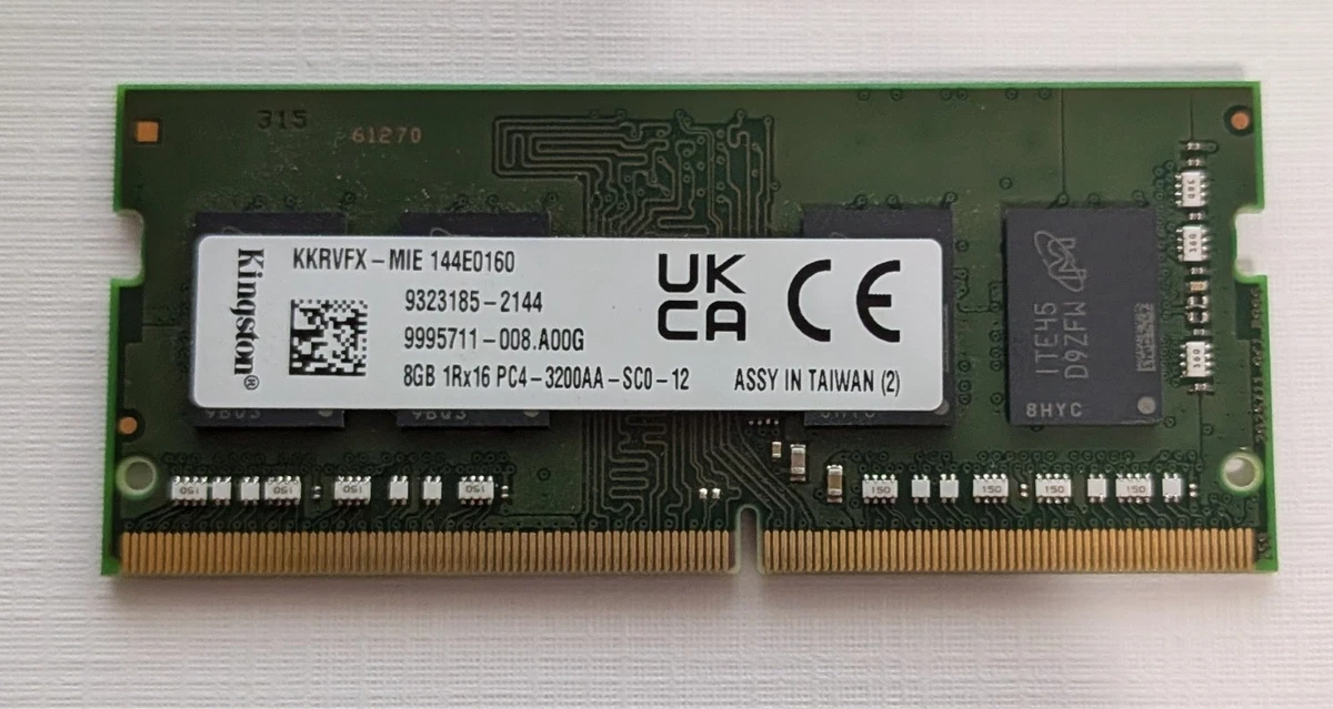 Kingston DDR4 SDRAM 8 GB Capacity per Module Memory (RAM) for sale
