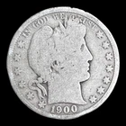 1900-O Barber Silver Half Dollar