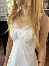 Vintage 50s 60s Vanity Fair 32 Full Slip Nylon Tricot Ivory