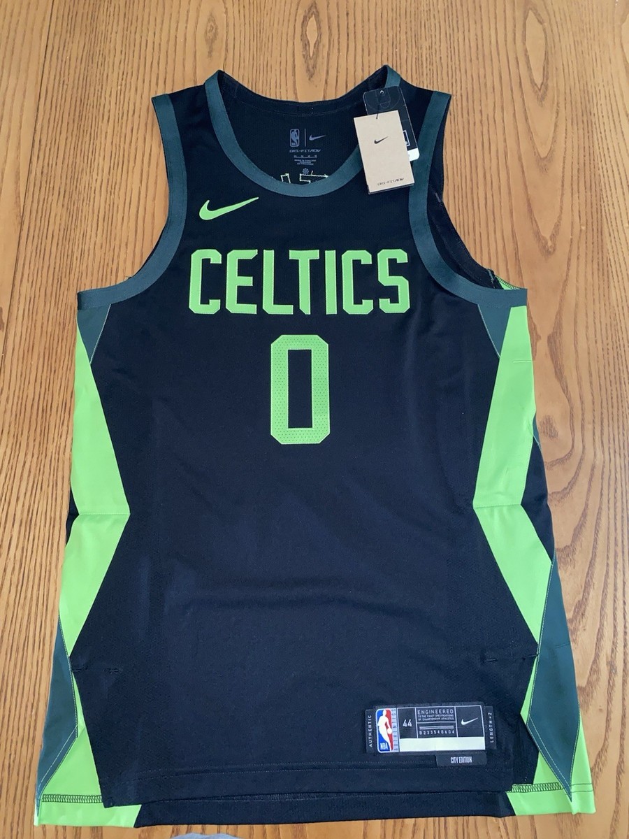 Nike Boston Celtics City Edition Authentic Jersey Jayson Tatum #0 Size 44  (M)