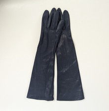 Vintage Hansen Analon Navy Blue Long Gloves Size 7 EUC Fancy Formal Driving