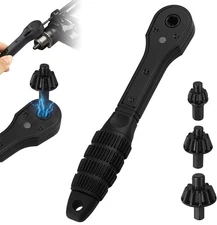 2 in 1 Drill Chuck Ratchet Two-head Spanner Key Drill Chuck Ratchet Wrench Tool