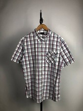Oakley Shirt Button Down Plaid Short Sleeve Casual L size Men  s