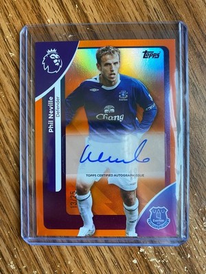2025-26 Topps Premier League Phil Neville Orange Foil 13/25