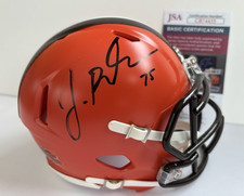JOEL BITONIO Signed CLEVELAND BROWNS Mini Speed Football HELMET JSA COA
