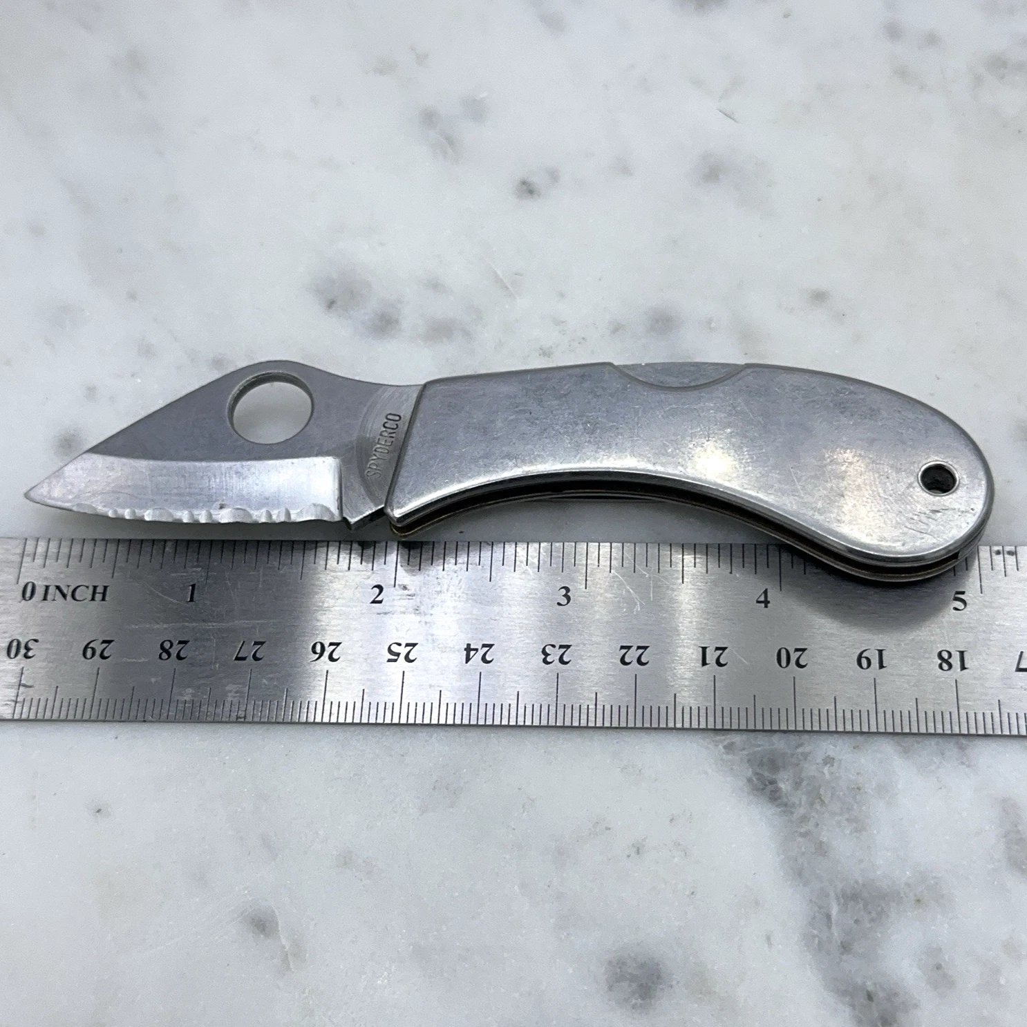 Spyderco Co-Pilot Serrated Edge ATS-55 Stainless Lockback Knife Seki-City Japan