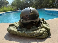 USAF Gentex HGU-26/P Flight Helmet XL  Dual Visor Housing, Vietnam Era w/ Helmet