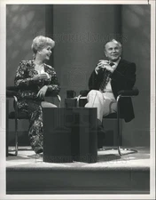 1987 Press Photo Jack Paar Debbie Reynolds - dfpb38055