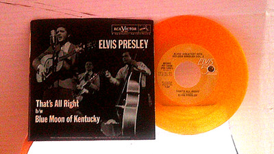 Elvis Presley,RCA ''That's All Right''US,7''45 w P/S,50th Anniversary,Gold Vinyl,M