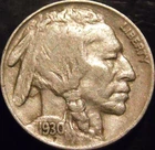 1930-S Buffalo Nickel Choice Original VF/XF