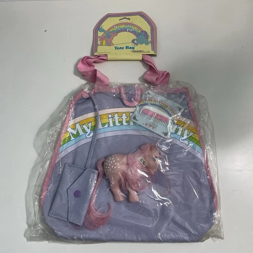 My Little Pony Cotton Candy Tote Bag NEW in Package with Tags Purse G1 80's