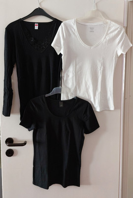 Damen Wäsche Paket Calida Con-ta schwarz Schiesser natur weiß 42 Shirt Unterhemd