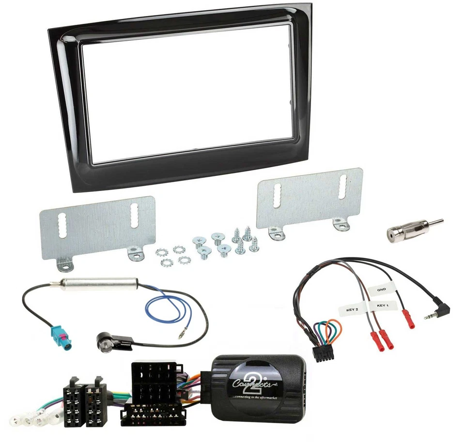 Kenwood Bluetooth 2DIN USB DAB Lenkrad Autoradio für Fiat Doblo VDO ab 2015 pian - Bild 3 von 4