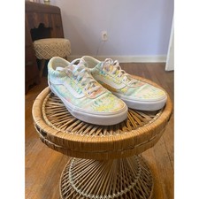 Vans Ward Low Top Psychedelic Tie Dye  Pastel  Skate  Spring Womens 9.5 