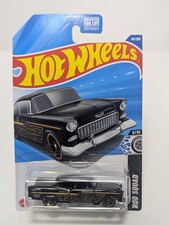 2024 Hot Wheels '55 Chevy Black/Gold #45/250 Rod Squad 3/10 FREE SHIPPING!!