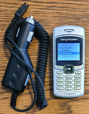 Sony Ericsson T237 - Silver  Cingular  Very Rare GSM Phone w/ Games - Bundled