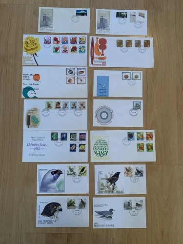 14 x New Zealand Definitive FDC First Day Covers