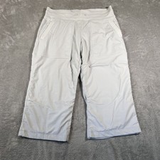 Lululemon Dance Studio Pants Womens Size 10 White Crop Wide Leg Mid Rise Lounge