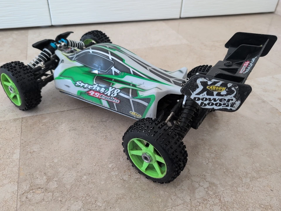 Buggy Auto Rc 1/8 Brushless 6S Carson Specter X8 Upgraded To 6S With Remote RTR - Immagine 3 di 4