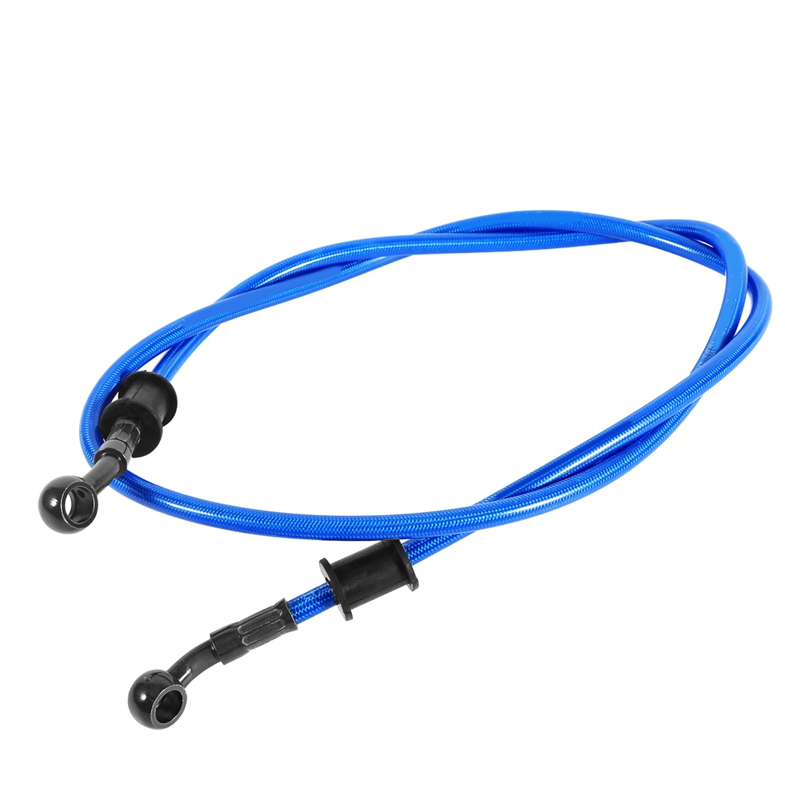⁺1x 60cm Motorcycle Braided Stainless Steel Brake Clutch Oil Hose Line Pipe Blue